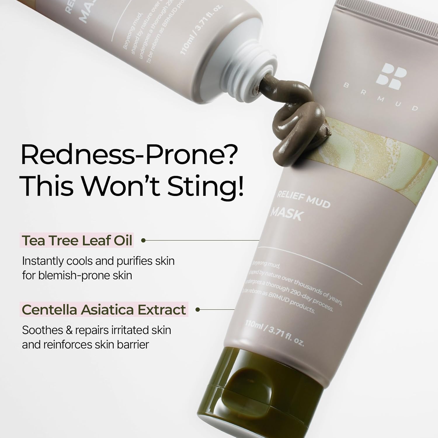 Mask & Cleanser Duo | Relief Mud Clay Face Mask + Mud Pack to Foam Facial Cleanser