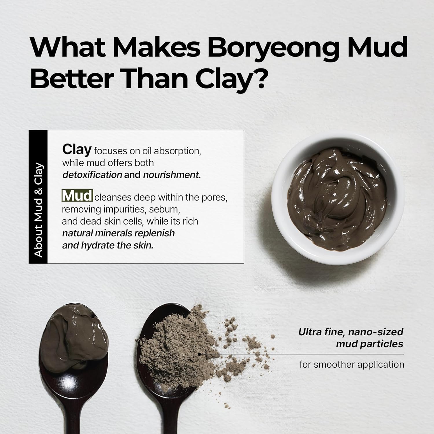 Mask & Cleanser Duo | Relief Mud Clay Face Mask + Mud Pack to Foam Facial Cleanser