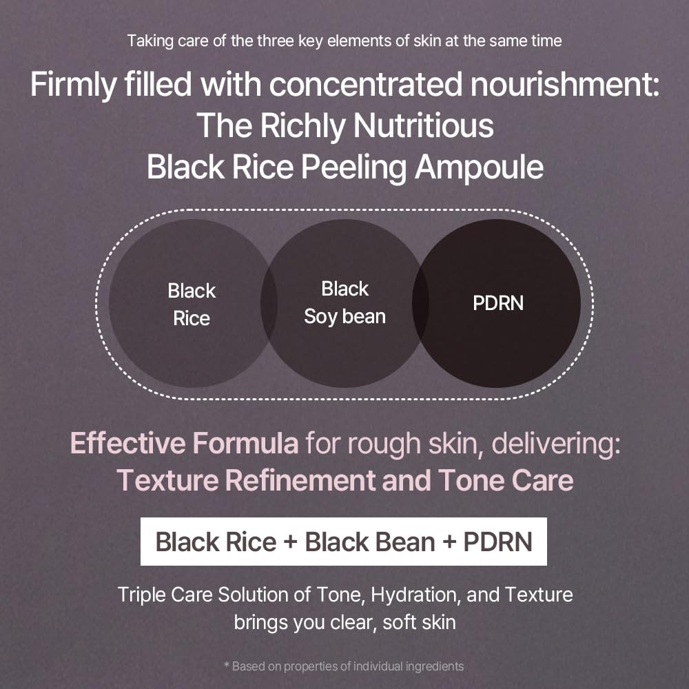 Black Rice Peeling Ampoule | Deep Exfoliating Serum for Pore Care